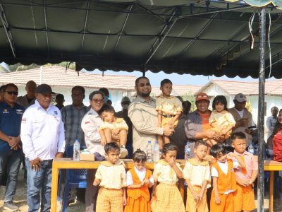 Foto: PT GMM menyalurkan 2.000 produk susu melalui tiga puskesmas sebagai bentuk dukungan kepada masyarakat di sekitar wilayah operasional perusahaan.